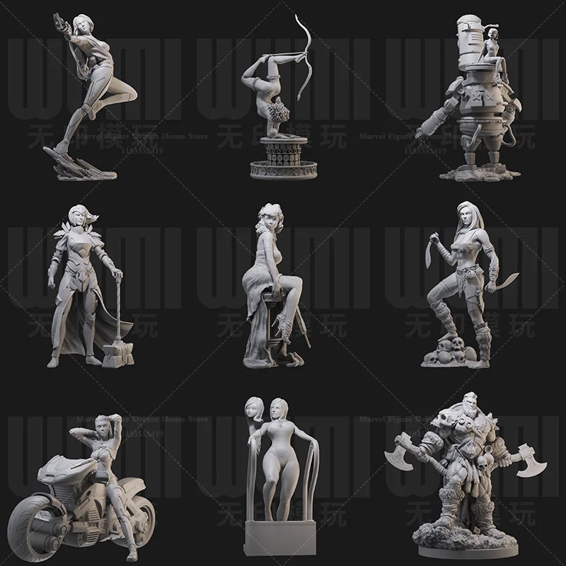 

Original Character Series 1/24 1/18 Scale Female Circus Acrobat Paladin Robot DIY Self-assembled GK 3D Resin Un-panited Doll