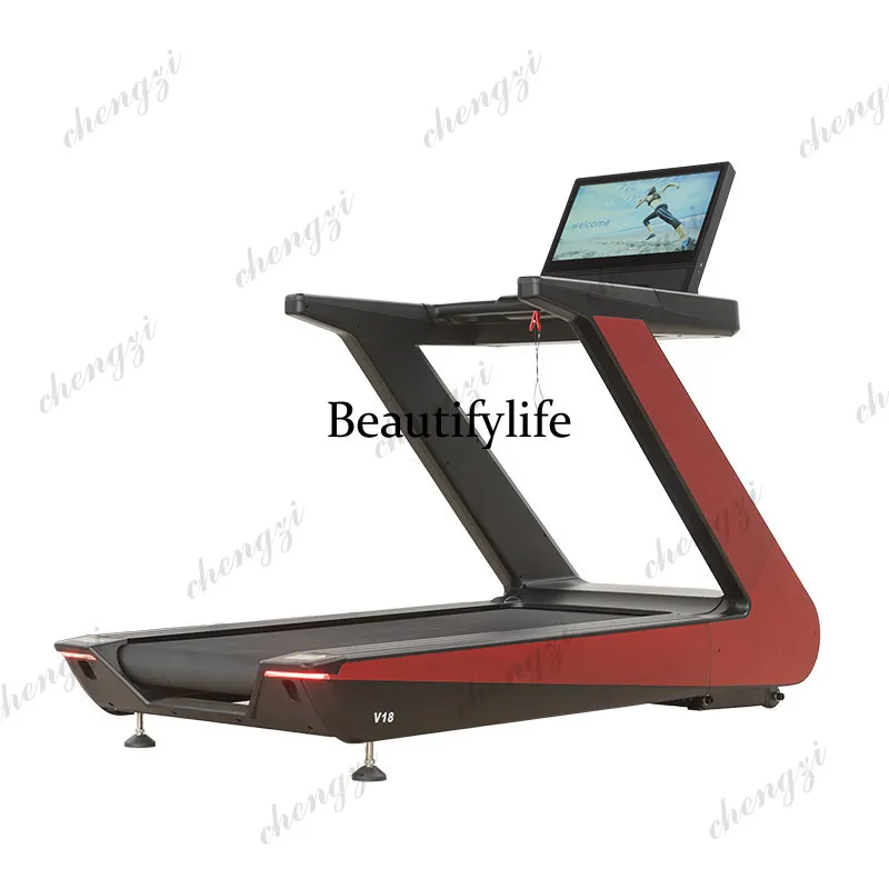Treadmill high-end large load-bearing silent multi-function large screen sloping treadmill