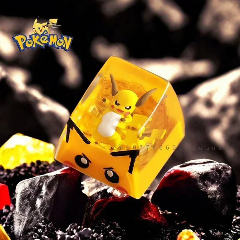Pokemon anime personagem lugia resina keycaps micro paisagem artesanal personalizado presentes teclado mecânico keycaps