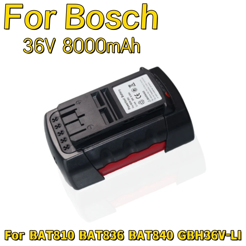 

Литий-ионный аккумулятор 2607336003 Ач для Bosch 36 В BAT810 BAT840 D-70771 BAT836 BAT818, Сменные Аккумуляторы для инструментов