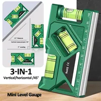 Mini Level Gauge High-precision Horizontal Vertical Measure Metric Ruler Protractor Home Portable Magnetic Pocket Level Gauge