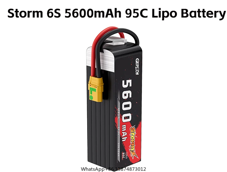 GEPRC Storm 6S 5600mAh95C Lipo chauve-souris tery Convient for8-12Inch count90S Plug RC Airp lane HelicopterQuadc opter FPVdr une course automobile