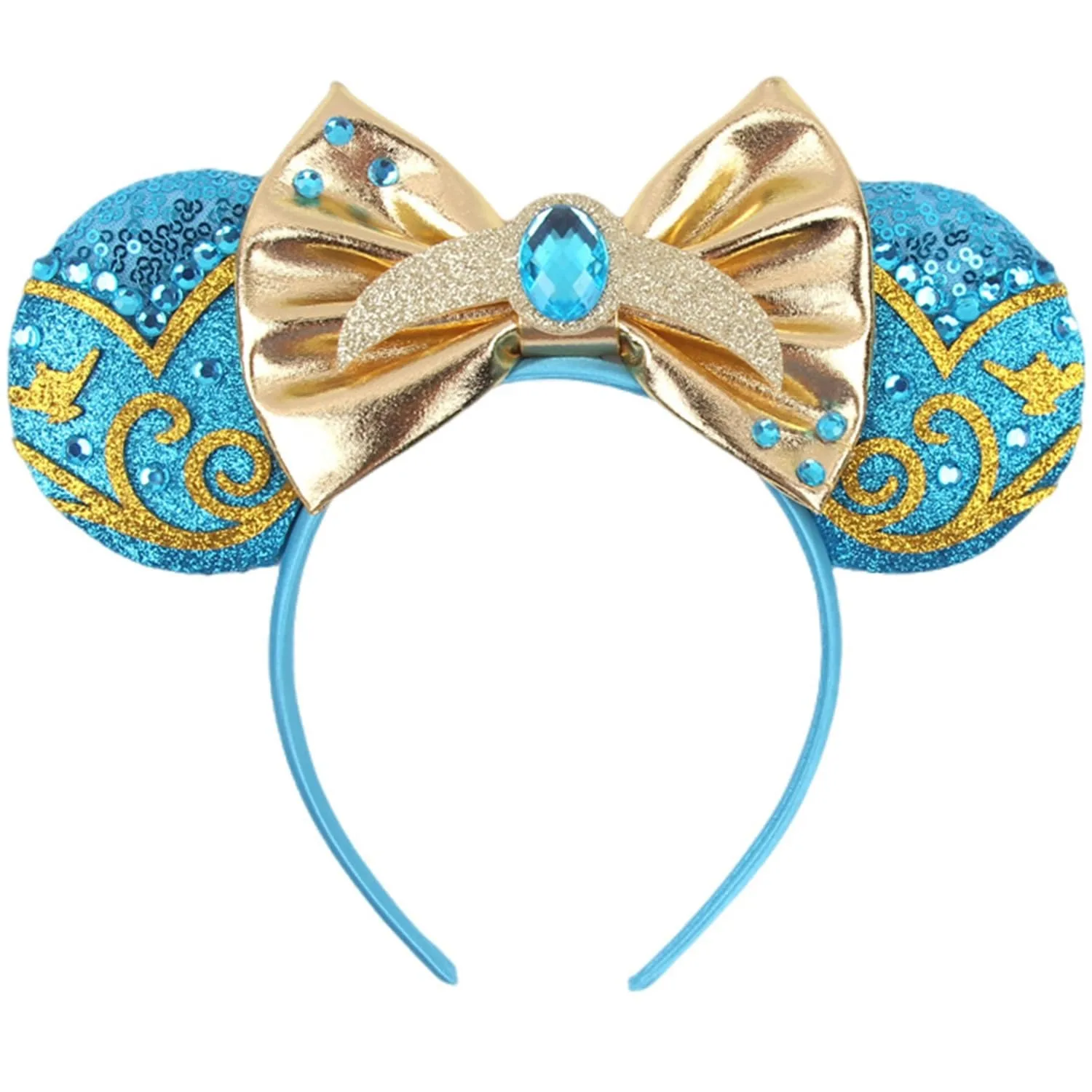 1 Stück Eleganter Haarreif mit Mausohren für Damen, Funkelnde Wasserdiamant-Dekoration für Alltag, Partys und Festivals, Mädchen-Haaraccessoire