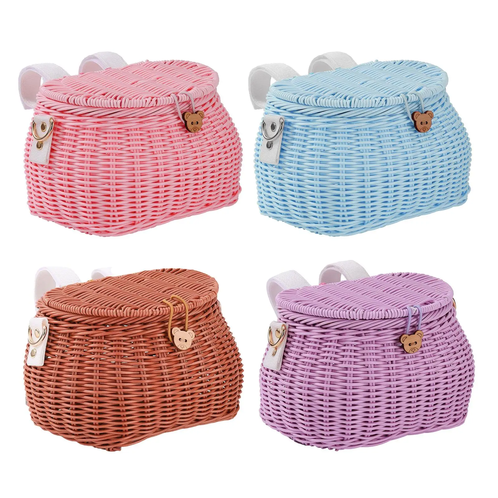 Kids Bike Basket Front Decoration Crossbody Bag Bicycle Accessories Bicycle