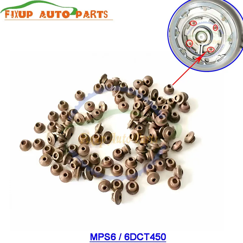 4PCS/SET 6DCT450 MPS6 Auto Transmission Shock Absorber Disc Small Rubber Particles for Volvo Dodge Ford Mondeo Clutch Piston Kit
