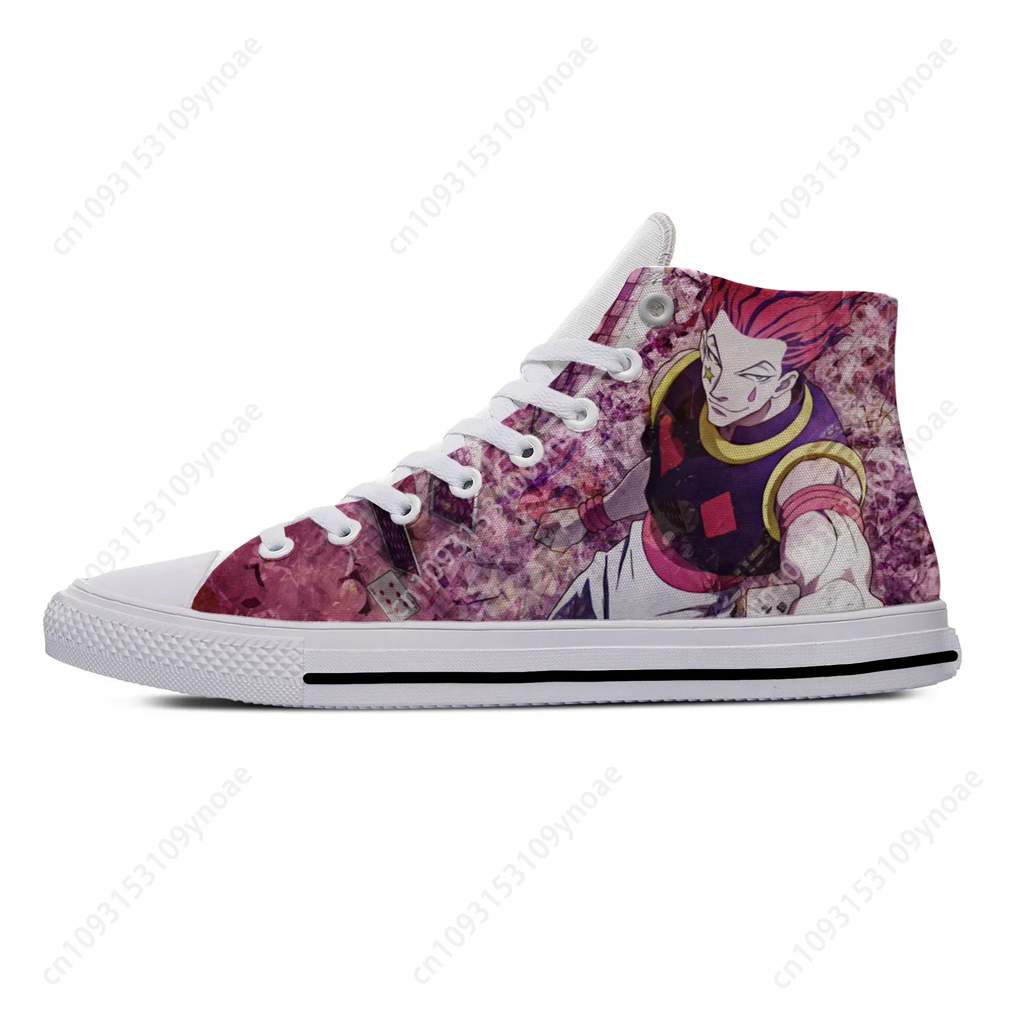 

Japanese Anime Manga Hunter X Hunter Hisoka Morow High Top Lightweight Casual Shoes Breathable Board Shoes Men Women Sneakers