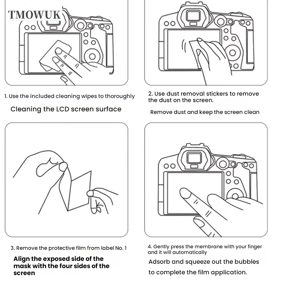 For Canon 70D 80D 90D 6DII 700D 750D Series 0.3mm Ultra-Thin 9H HD Tempered Glass Anti-Scratch Screen Protector,