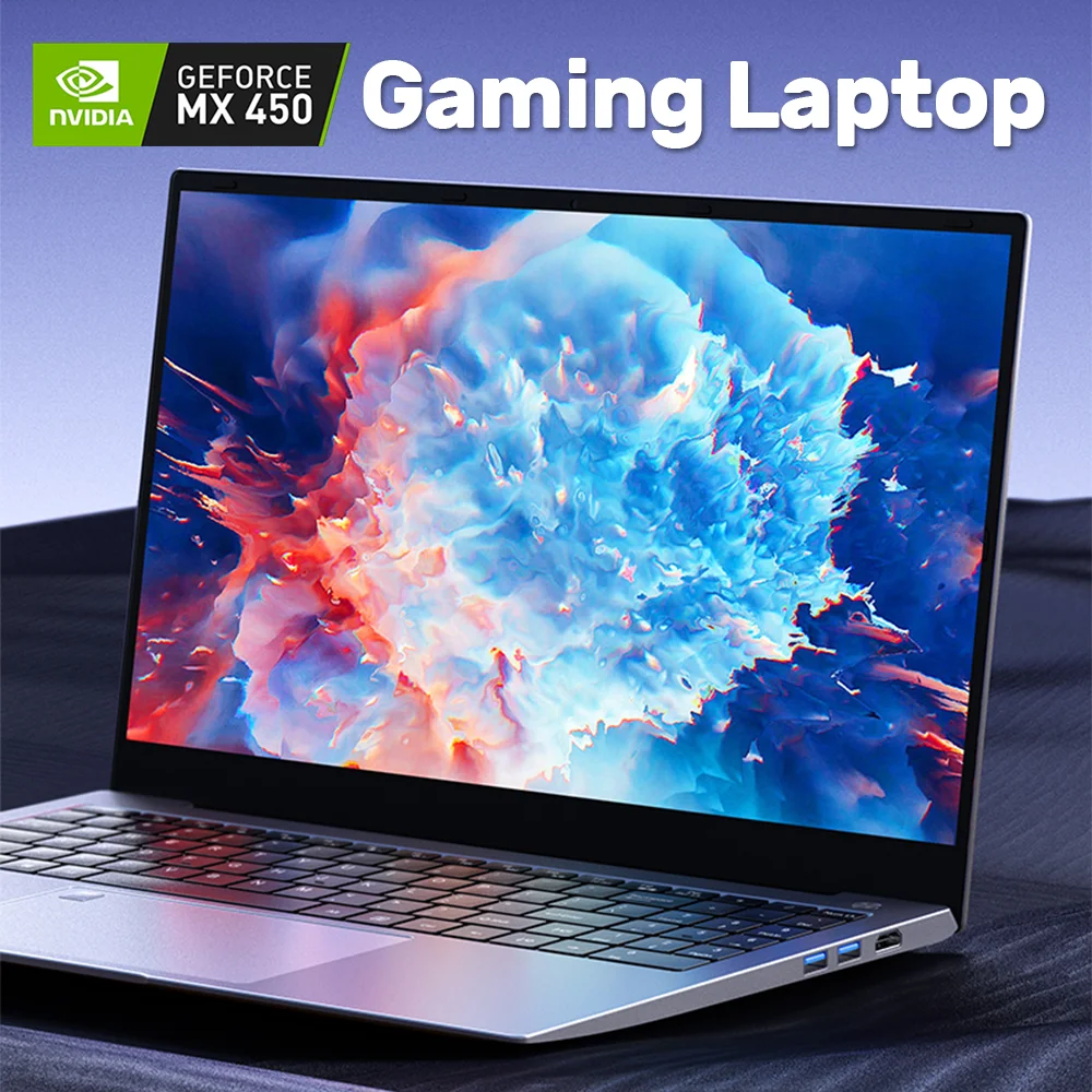 Notebook para jogos com teclado retroiluminado, Intel Core i7, 1185G7, 11th Gen, NVIDIA GeForce MX450, 32G DDR4, 1TB SSD, 15.6 ", Windows 11