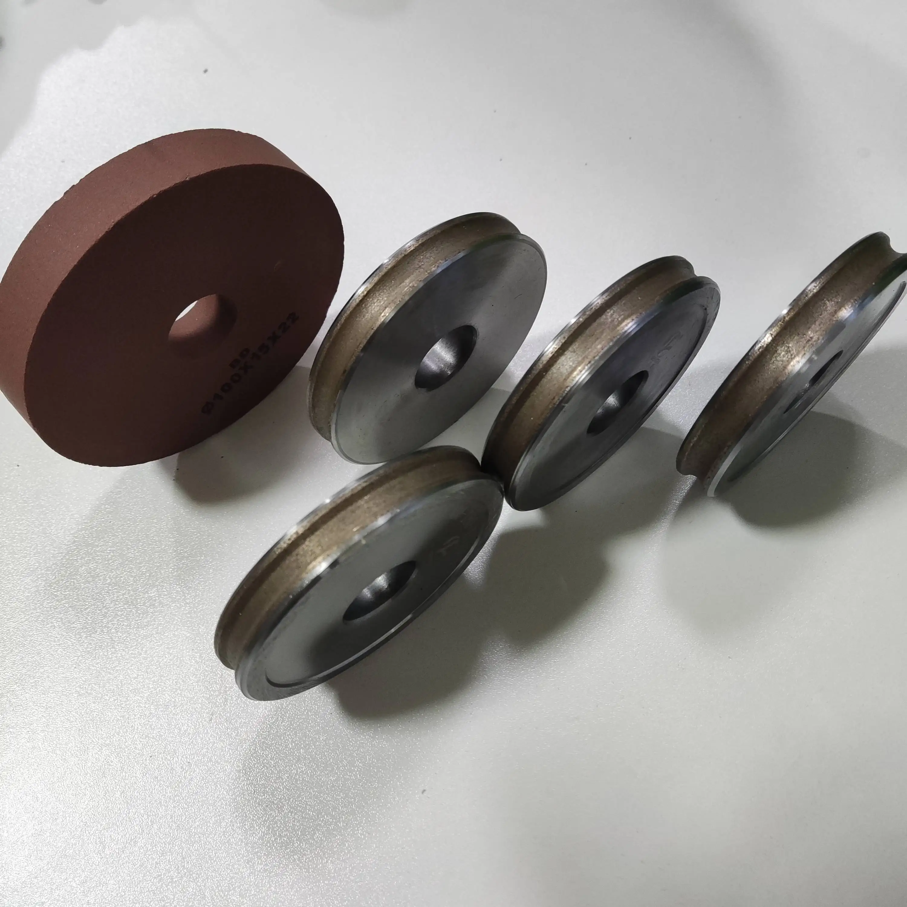 Customized Glass Polishing Grinding Wheel 80mm 100mm for Shaped Machine Round Edge and Straight Edge Machine