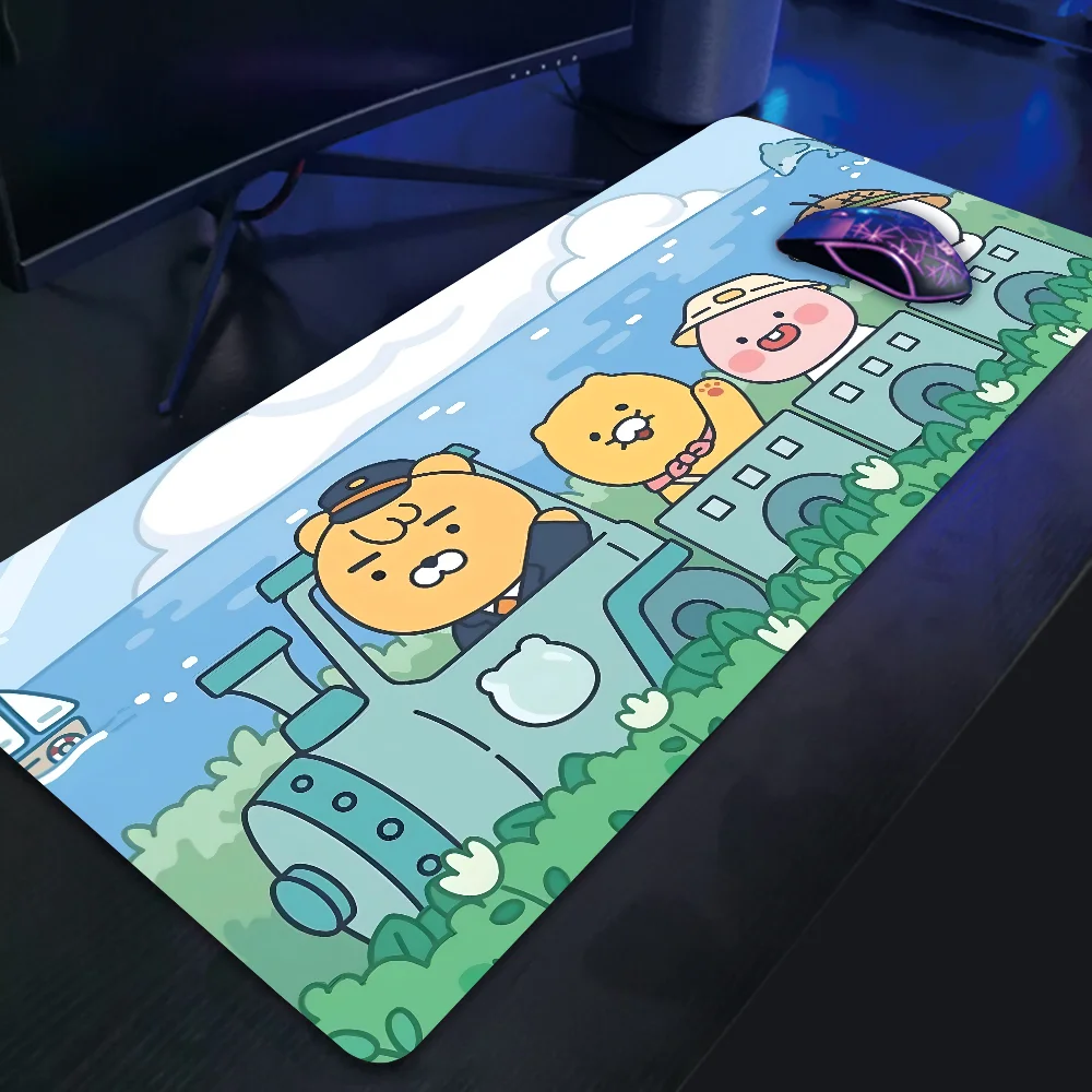 Cartoon Cute K- Kakao Mousepad Large Gaming Mouse Pad LockEdge Thickened Computer Keyboard Table Desk Mat image 3
