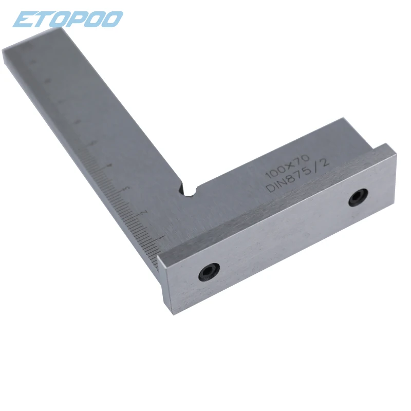 Machinist Square 90 Degree Right Angle Engineer Set with Seat Precision Ground Steel Hardened Angle Ruler Ruler Wide Right Angle