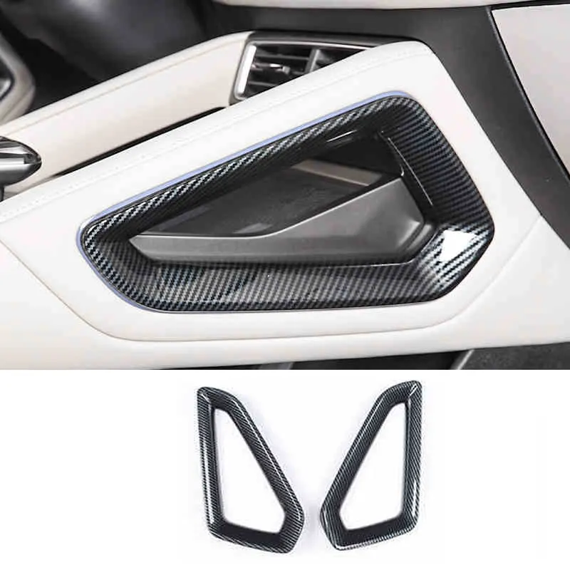 car interior gear side frame trims for byd yuan up 2024 2025 carbon fiber decoration auto accessories modify kit parts