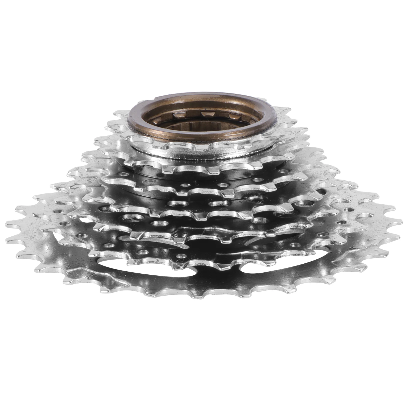 

7- Bike Cassette Nickel Plated Sprocket Freewheel Compatible Narrow Chains Smooth Shifting Long Performance Riding