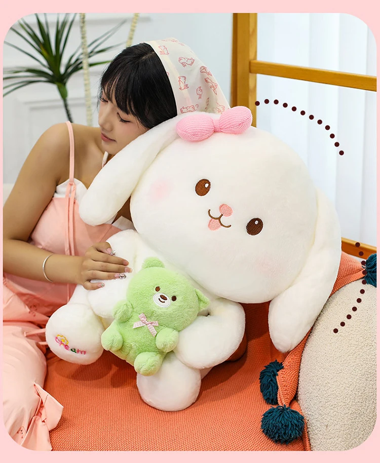 30/40 سنتيمتر عناق الدب أرنب أفخم دمية لينة الحيوان وسادة محشوة لطيف قطرة الأذن ألعاب من نسيج مخملي هدية للأطفال عيد الميلاد عيد الحب صديقة #5