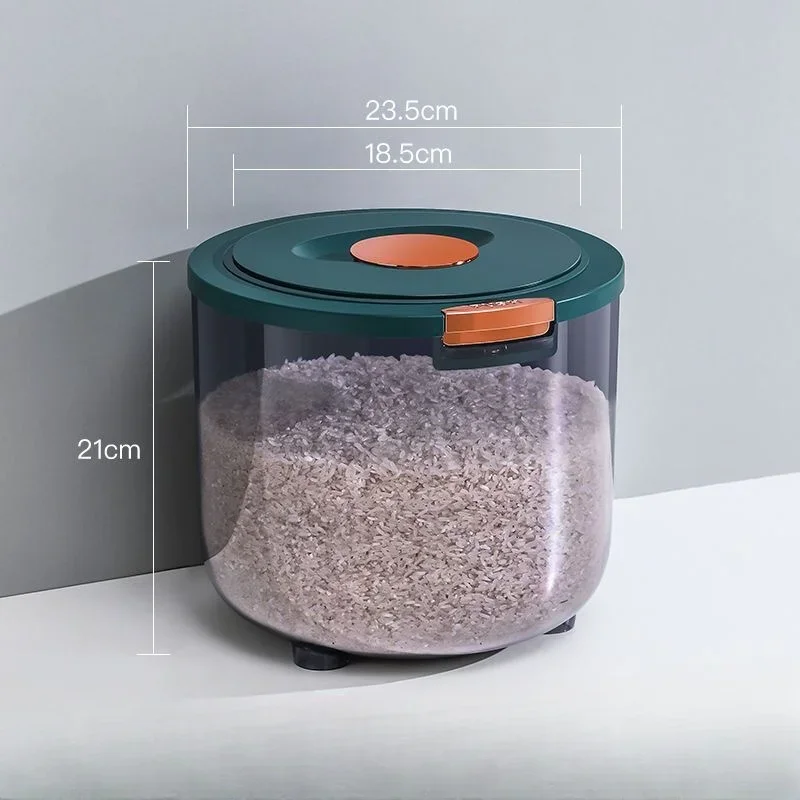 Household Transparent Insect and Moisture Proof Sealed Rice Bucket Large Capacity Grain Storage Tank Rice Storage Box