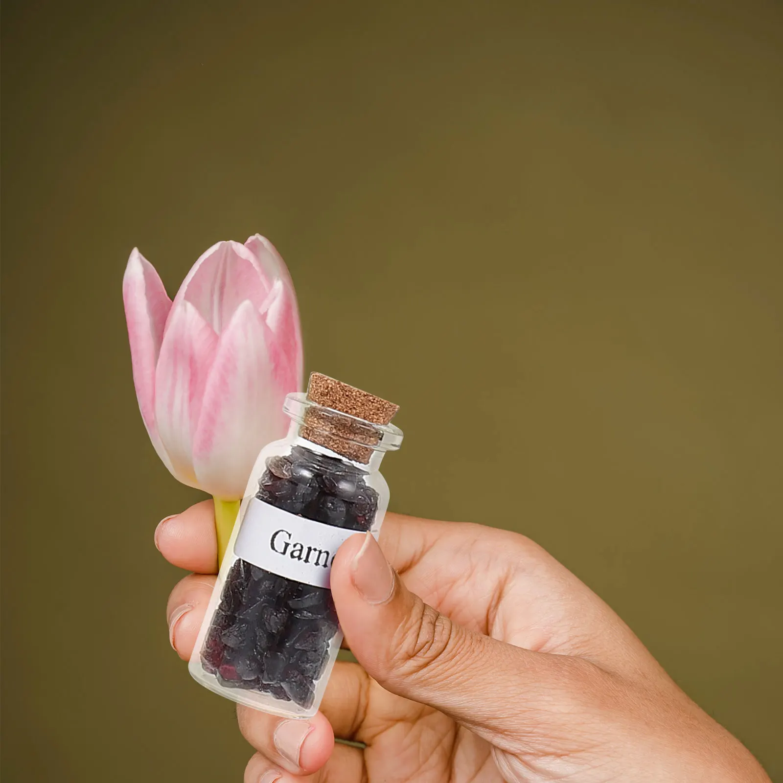 

12pcs Natural Crystal Gravel Bottle Mini Drift Gems Birthday Gift Wishing Child Xmas Home Decor Storage Vase