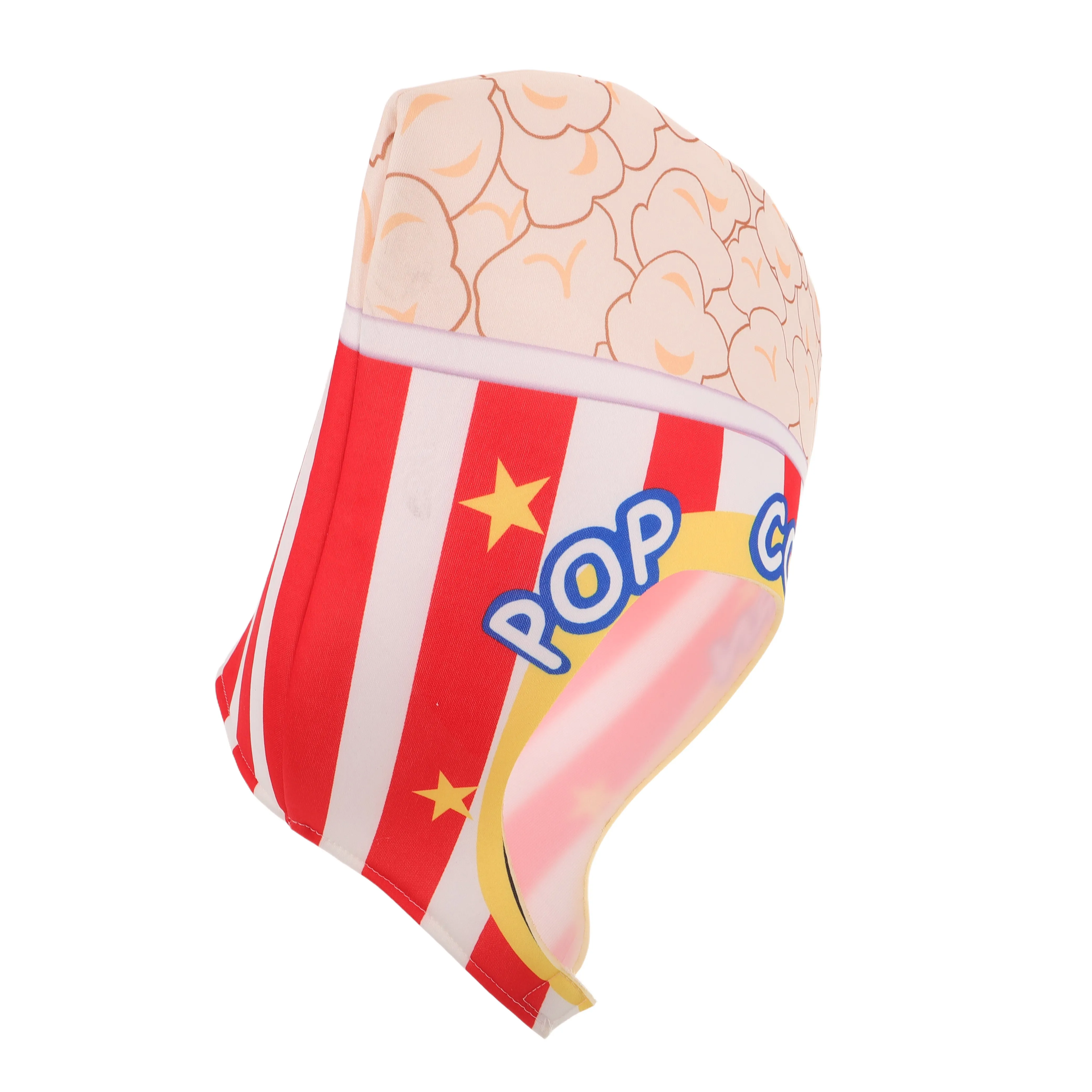 1pcs Popcorn Bucket Headpiece Novelty Costume Hat For Kids Adults Movie Night Party Carnival Christmas Dress Up Accessory -