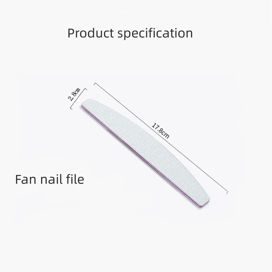 الجملة 25 قطعة/الوحدة الصنفرة مجلس (100/180 حصى) مسمار المهنية ملف الأظافر قابلة لإعادة الاستخدام مزدوجة الوجهين التصميم مانيكير أداة