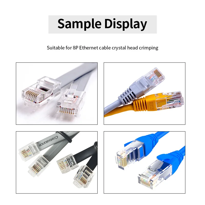 Portable crystal head crimping machine Class 7 8P Ethernet cable crimping machine induction type automatic riveting machine