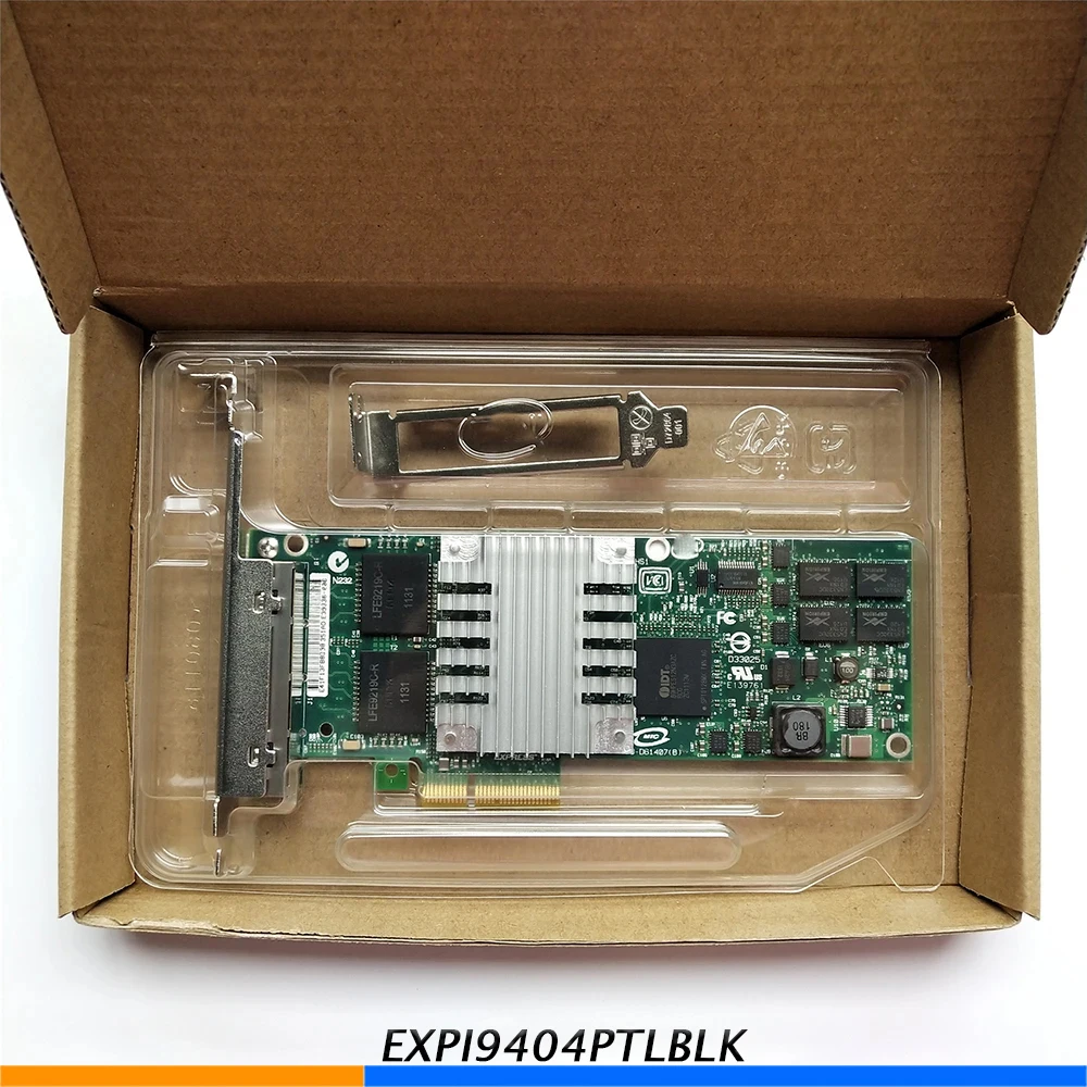 EXPI9404PTLBLK Gigabit Four Port Network Card 82571 EXPI9404PTL 82571PRO/1000PT