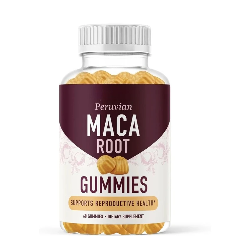 

Natural Peach flavored Macagan Gummies | Herbal Supplement 200MG Extra Strength | Vegetarian, Non GMO | 60 gummies