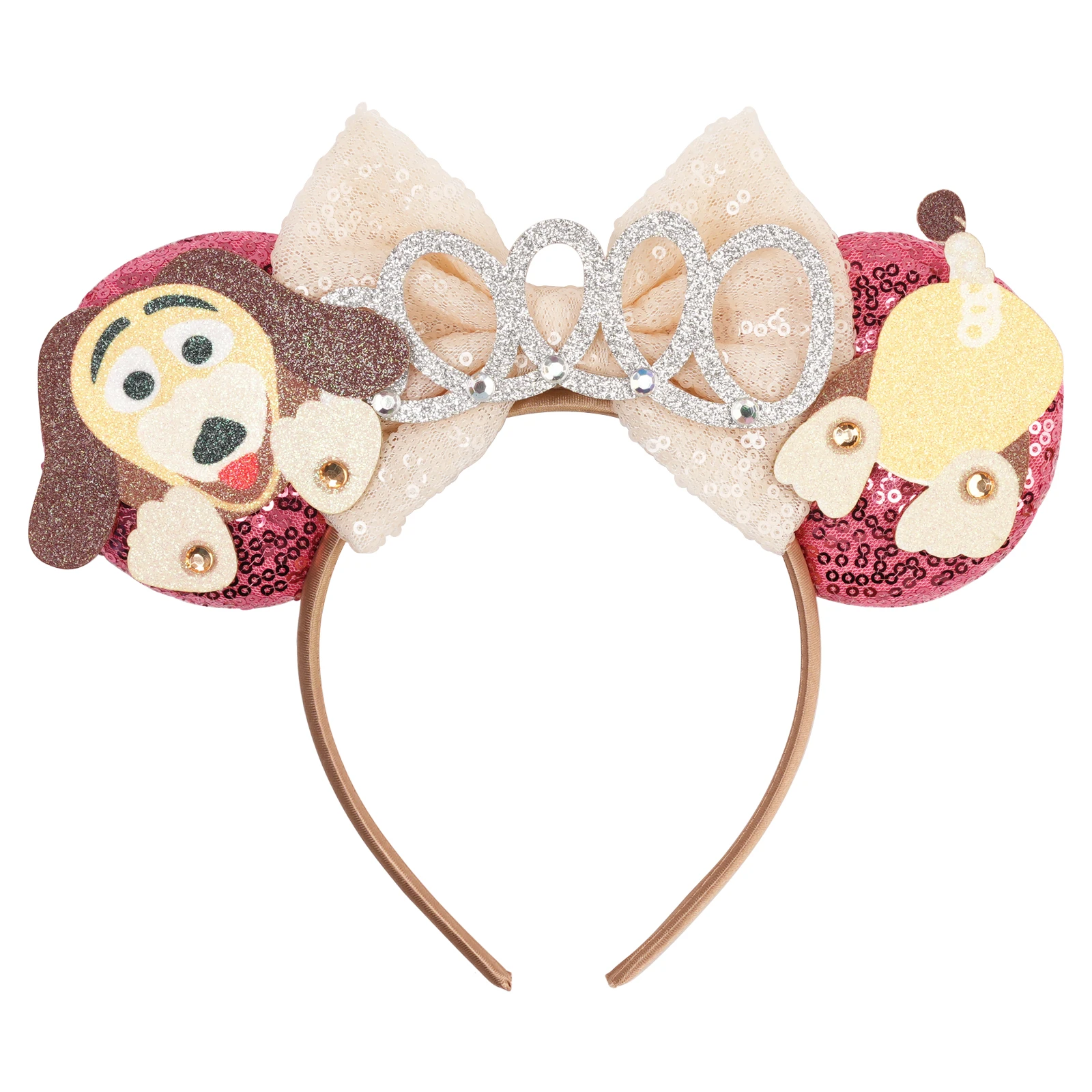 Disney Prinzessin Haarband Spaß Hund Minnie Maus Ohr Stirnband für Mädchen Geburtstag Party Thema Event tragen Dekoration perfekte Geschenke