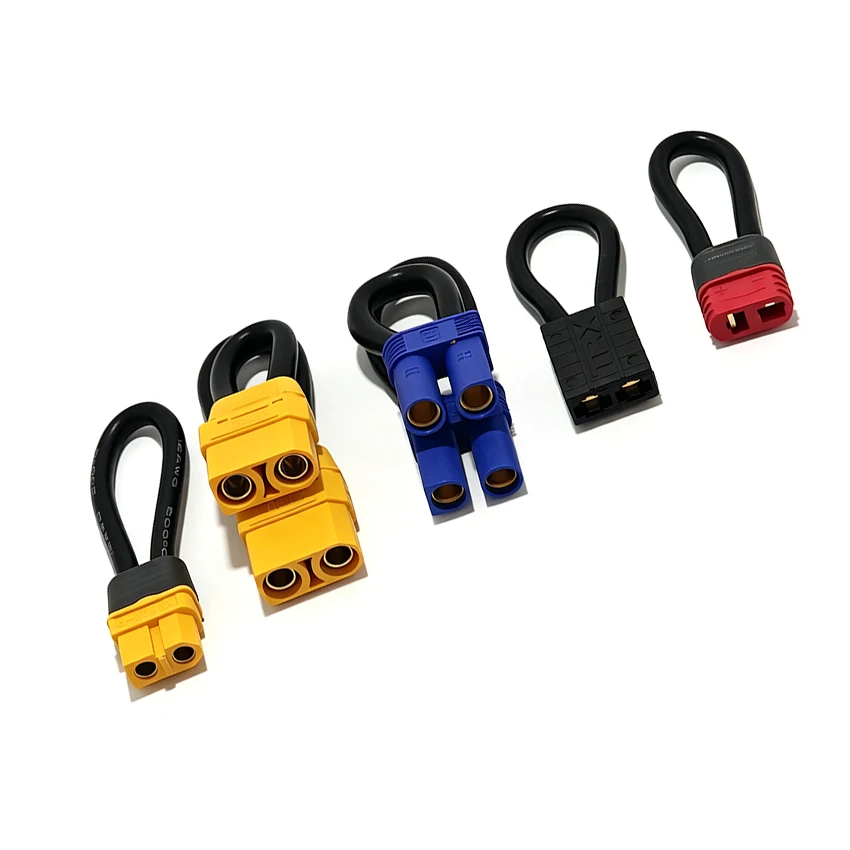 TRX XT60 XT90 EC5 T-Plug Short-Circuit Plug For RC Model Car Dual Battery Drive To Single Battery Drive U-shaped Head 10/12Awg view 5