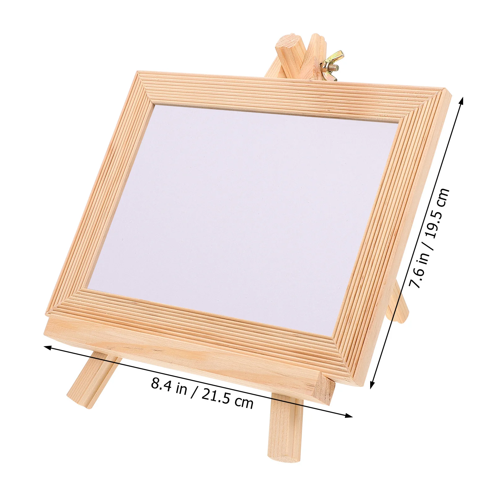 1 ชุดกระดานวาดภาพการประดิษฐ์ตัวอักษรอเนกประสงค์กระดานดำขนาดเล็กพร้อมขาตั้งกระดานเขียนเดสก์ท็อปไม้สำหรับโฮมออฟฟิศ