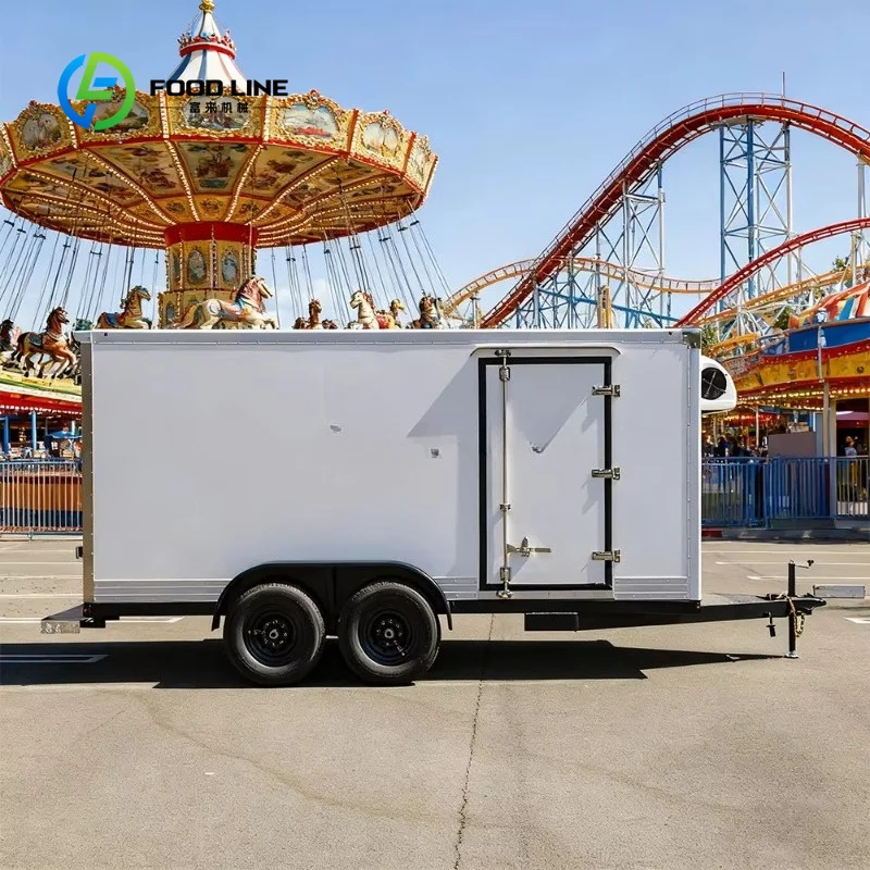 Customized Mobile Refrigerated Cargo Trailer With Single Axle And Side Access Door For Beverage Logistics Bulk Purchase Sale
