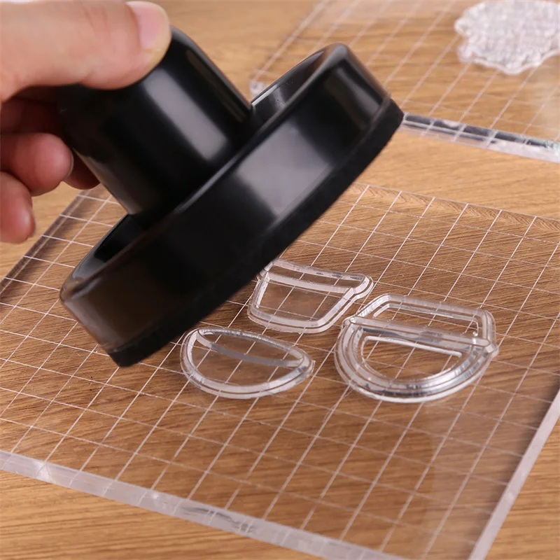 1pc 6*75/7*9,5 cm Gummi Stempel Druck Werkzeug für DIY Scrapbooking Präzision Stempel Presse stempel Positionierung Werkzeuge Kunst Liefert