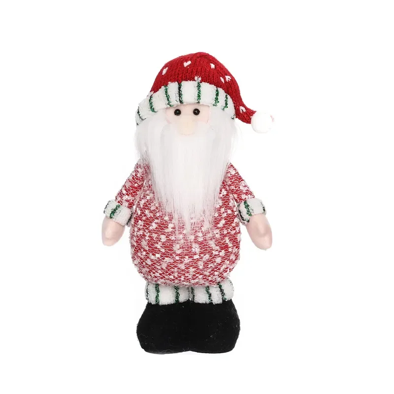 For Christmas Decorations Light Up Santa Snowman Elk Doll Ornament Standing Figure for Home Party Holiday Scene