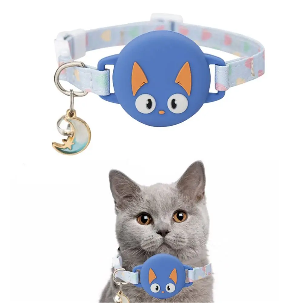 تأثير مضيء لتحديد المواقع طوق السلامة مشبك القط نمط القط موقع المقتفي الغطاء الواقي سيليكون #5