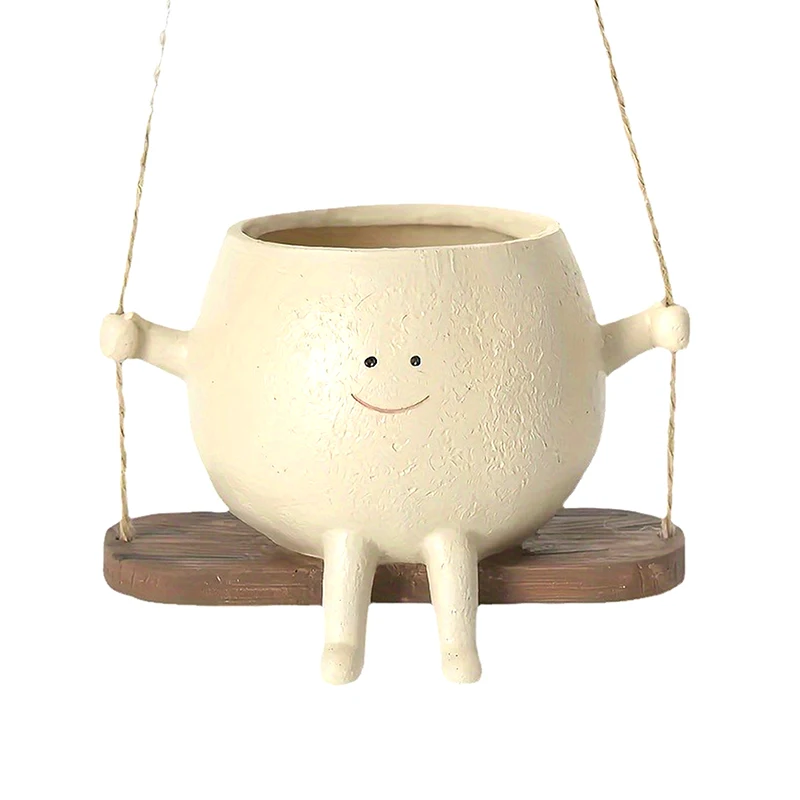 Pot de fleurs suspendu mignon en forme de jarre, décoration de cour extérieure, petit pendentif, excellent cadeau pour la famille et les amis