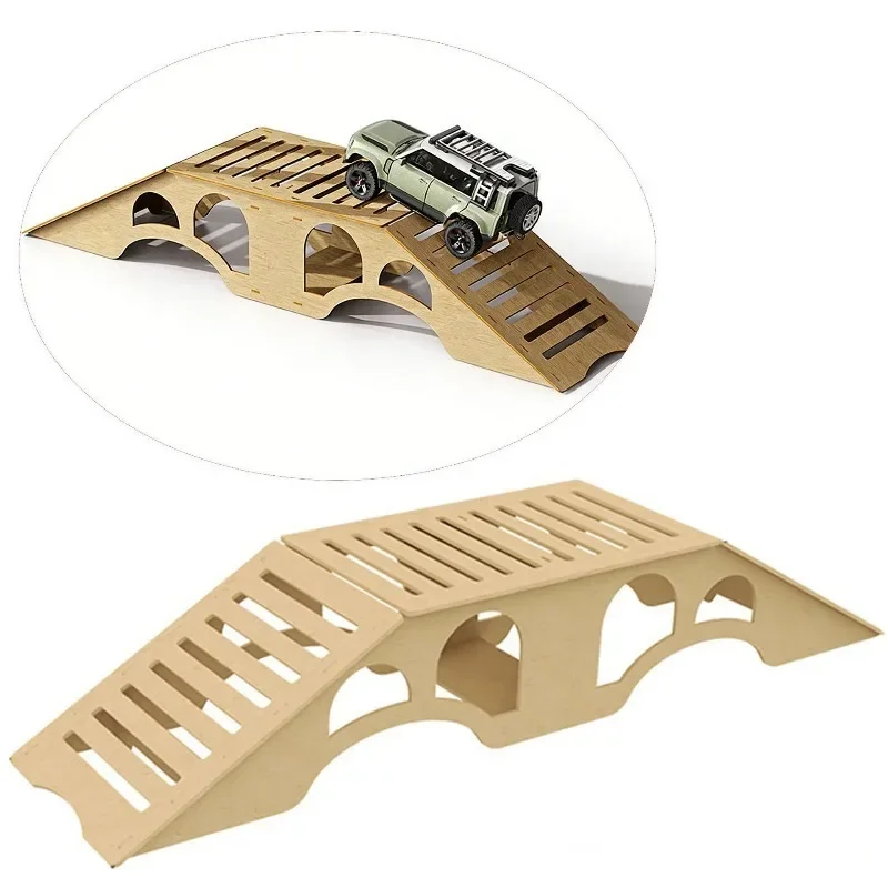 Parts Wooden Simulation Off-road Obstacles for 1/18 1/24 RC Crawler Model Car Adult Children's Toys Assembly Props