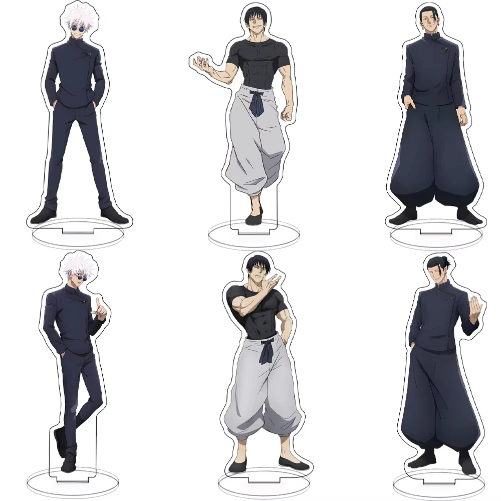10cm Jujutsu Kaisen Acrylic Medium Stand Itadori Yuji Satoru Gojo Figure Ornaments Homo Creative Boys Gifts Toys Doll