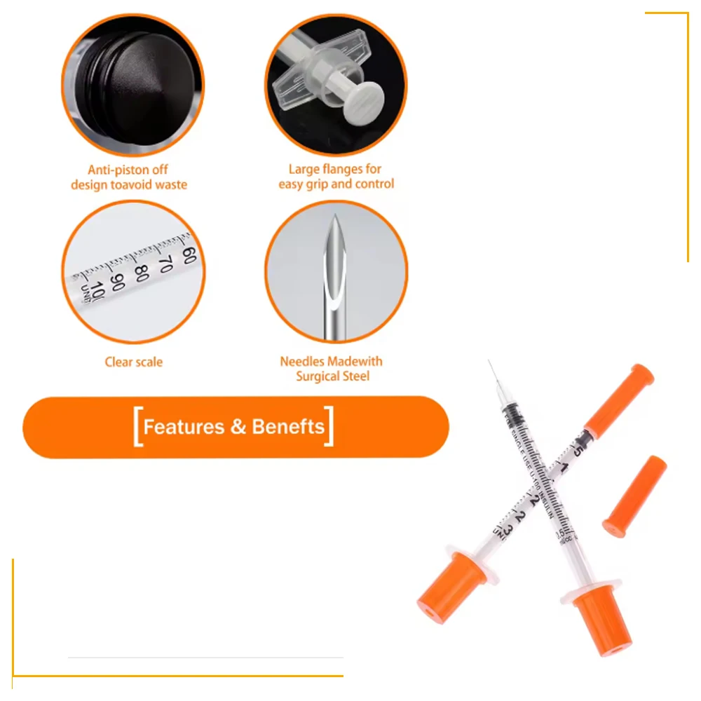 100pcs-03ml-05ml-1ml-manual-safety-sterile-insulin-syringe-with-multi-spec-needle-orange-cap-for-pet-farm-animal-cat-dog