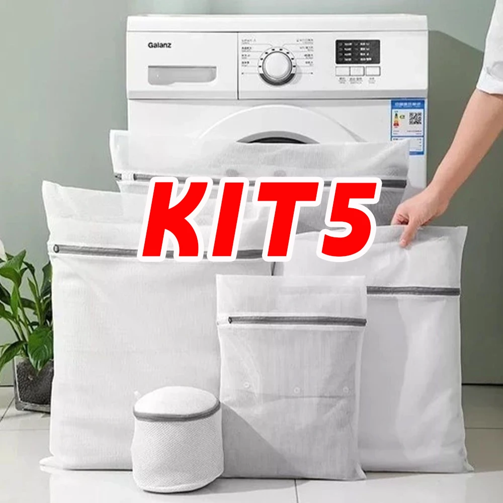 Saco Protetor para Lingerie e Roupas Finas, Antienroscos e Antidesformação para Máquina de Lavar