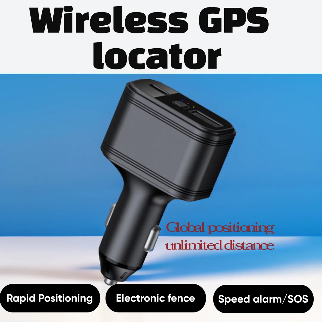 Cross-border 4G wireless GPS locator dual USB car car charger tracker car free