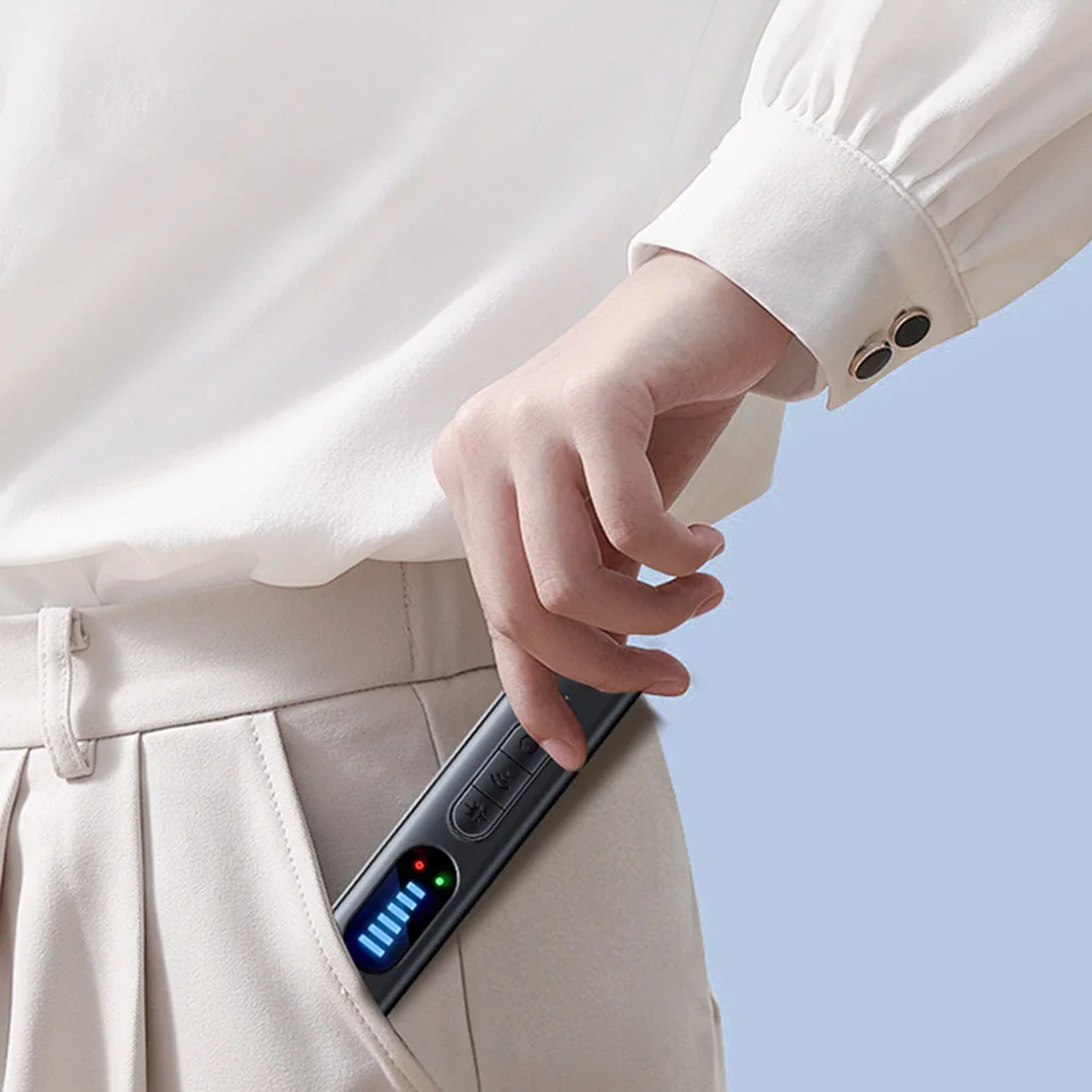 

Wireless Bug Detectors 5 Levels Adjustable Sensitivity Signal Detector 25H Working Time Electronic Sweeper for Travel Hotel Car