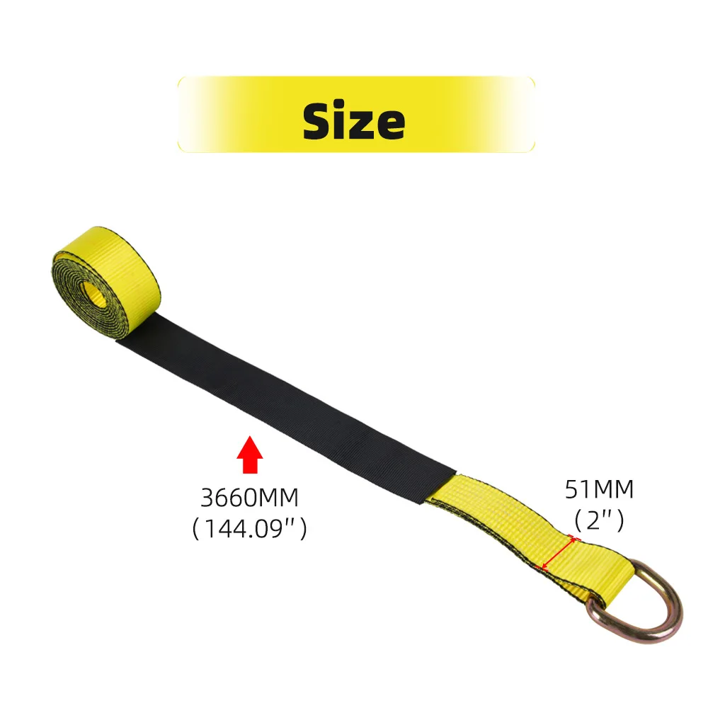 2 Inch x 12FT Tire Straps with Buckles, 4-Pack Heavy Duty Ratchet Tie Down for Truck Trailer Cargo