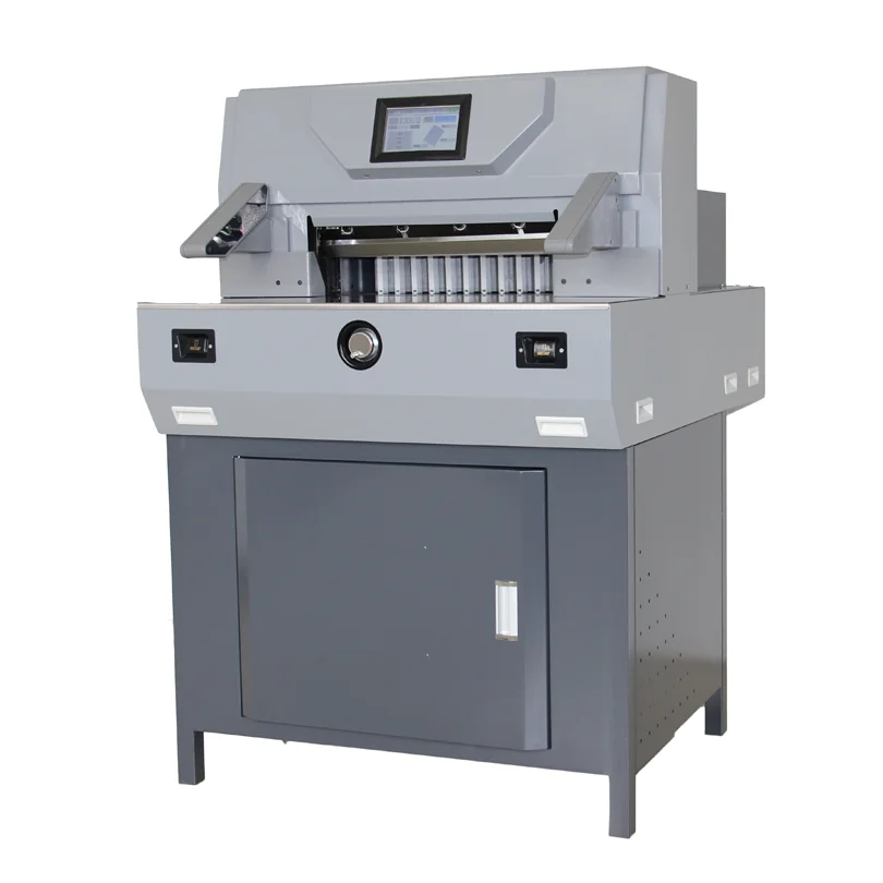 Cutting Machine Electric Guillotine 520V8 Paper CutterTouch Display Control 520mm Automatic Programming Paper