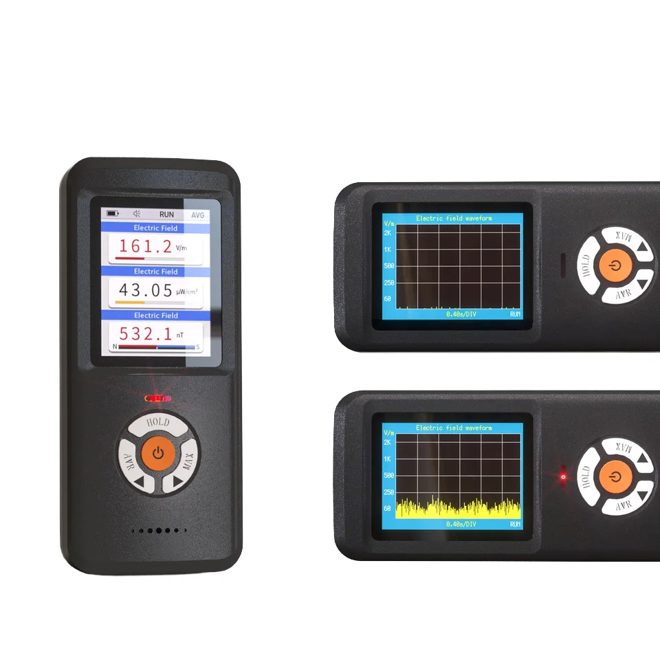 EMF Meter, Upgrade 3-in-1 Rechargeable Electromagnetic Field Radiation Detector for EF RF MF EMF Inspections and Ghost Hunting