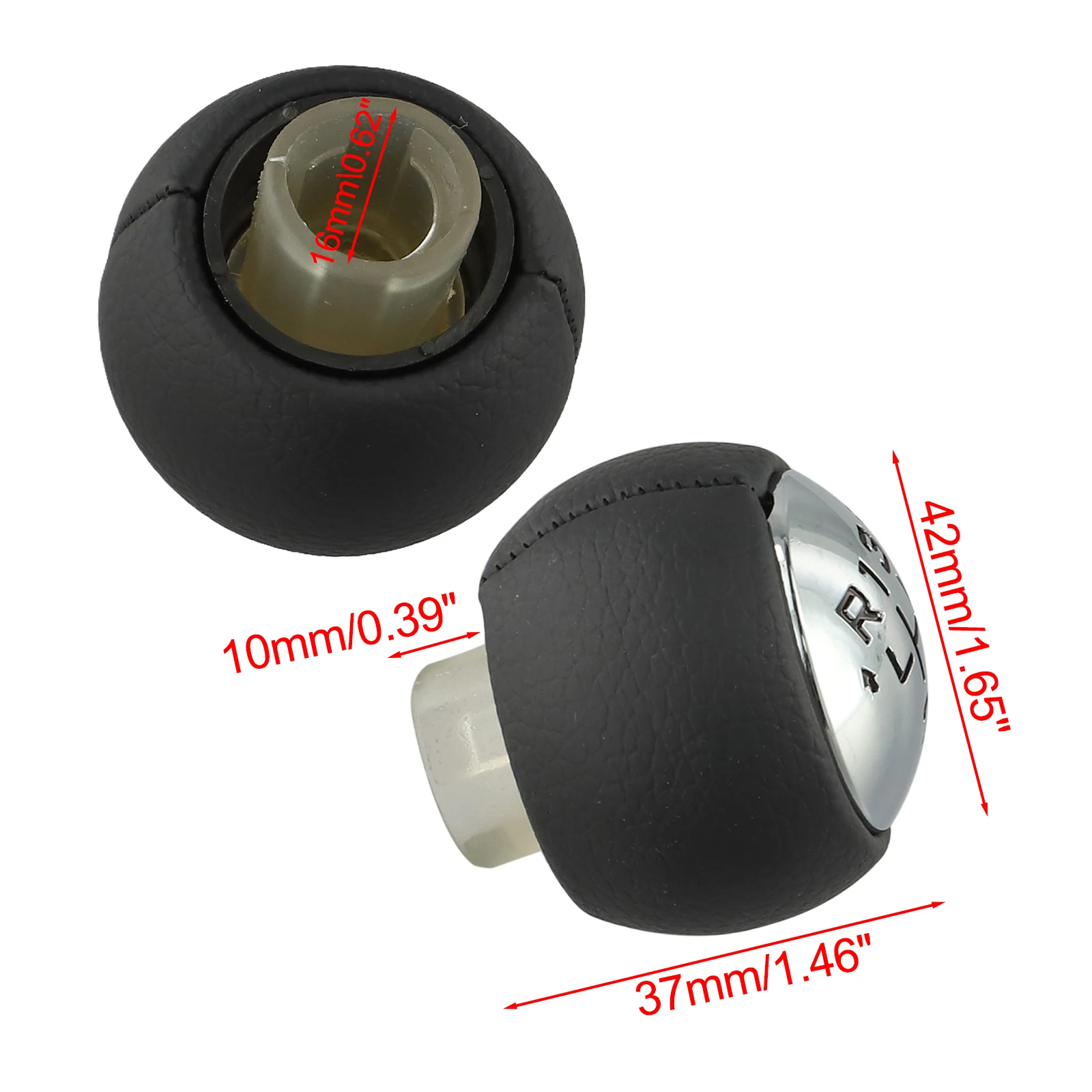 

Car Shift Knob 5 6 Speed Knob Car Interior Upgrade Black Well-balanced Construction Compatible With Various Models
