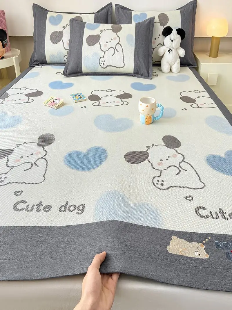 

Новый комплект постельного белья из трех предметов с цифровой печатью, с рисунком «Ледяная лоза», из ледяного шелка, машинная стирка, пододеяльник, ручное плетение, винил