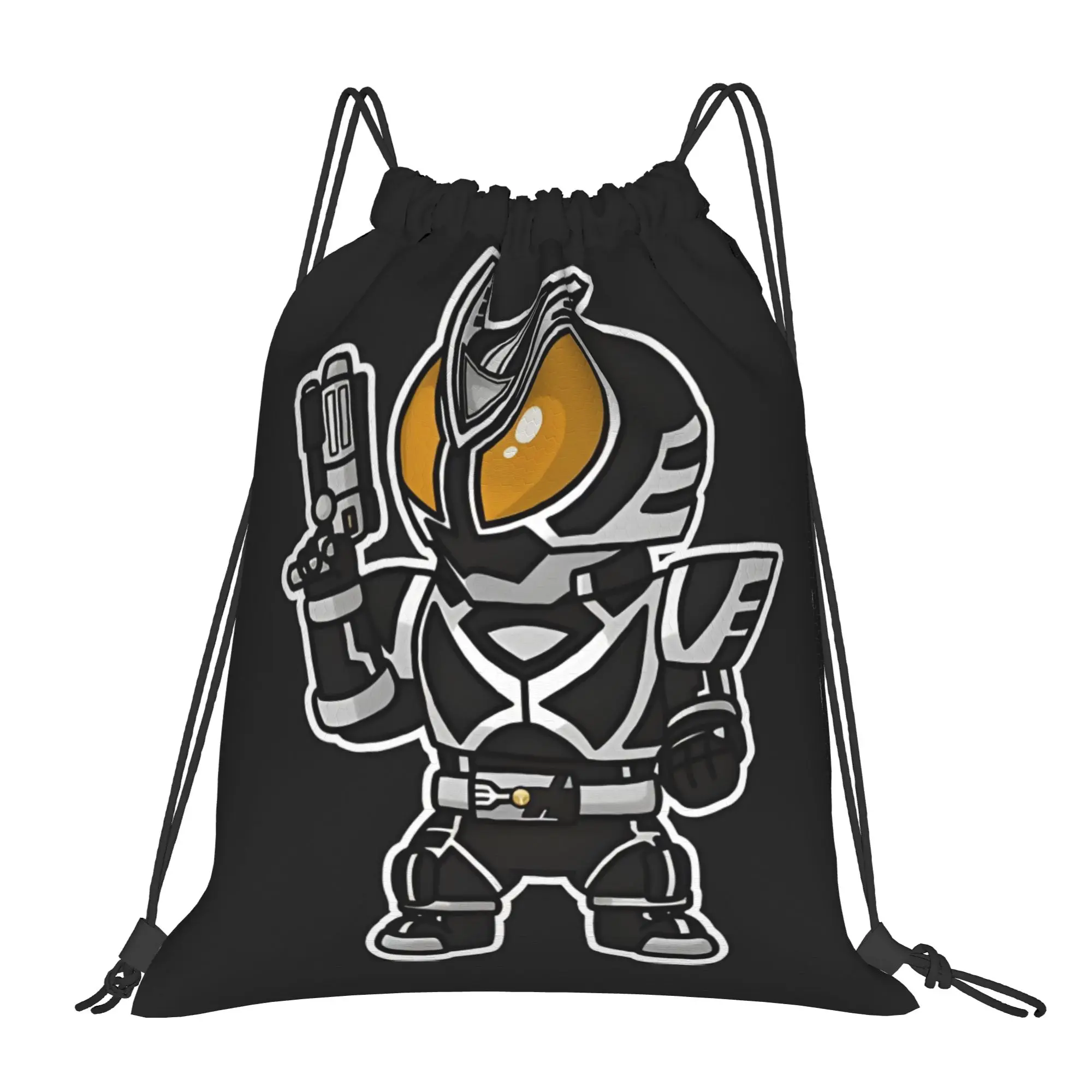 sports Pouch Kamen Rider Delta Chibi Style Kawaii  Portable Sports Drawstring Bags Riding Backpack Gym Clothes Storage Backpacks
