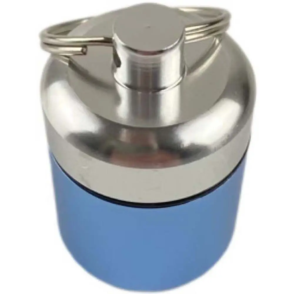 

Alloy Drug Organizer Pocket Dry Bottle Keychain EDC Emergency Waterproof Seal Tank Pill Cases First-Aid Canister Pill Box
