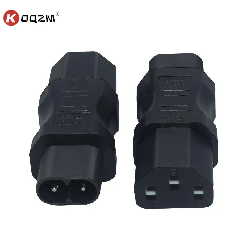 

1pc Professional ABS 10A C8 Male To C13 3Pin Female Adapter C8 To C13 Adapter Adapter Easy Operation Computer Monitor Converter