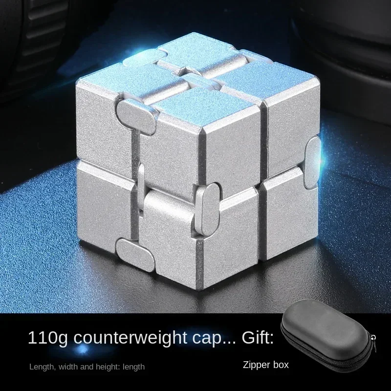 Cube anti-stress en métal pour adultes, jouet Fidget, Flip, alliage, Cubes de doigts, Anlande, EDC, Mm, TDAH, Genshin, Qiyi