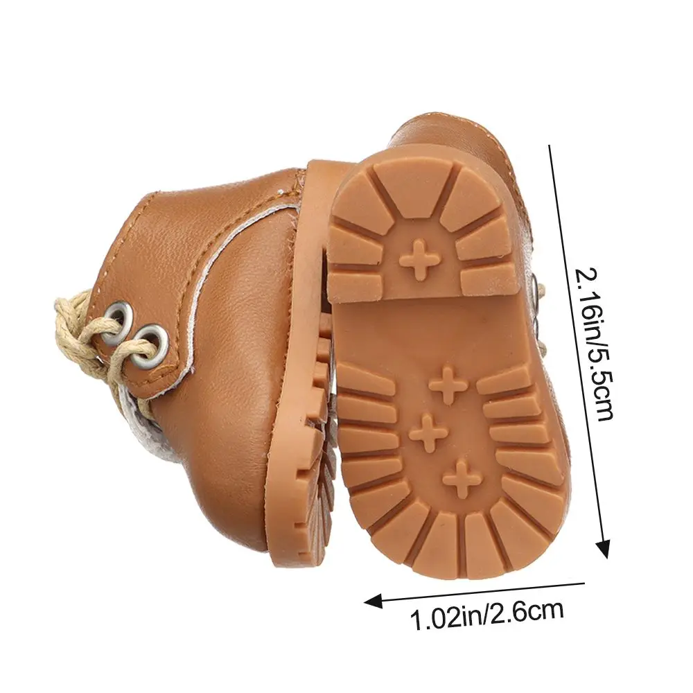 Fashion for 1/6 Doll Toys For Girls Doll Shoes Doll Accessories Mini Clothing Bright Leather Shoes