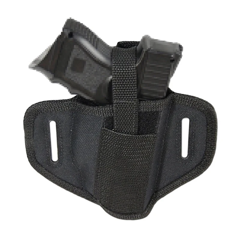 

600D Nylon Universal Tactical Gun Holster Concealed Carry Holsters Belt Metal Clip Holster Airsoft Gun Bag for Subcompact Pistol